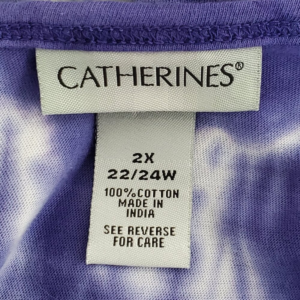 Catherines Tie Dye Sleeveless Pullover V-Neck Dress NEW NWT Size 2X, 22/24W - Picture 10 of 16